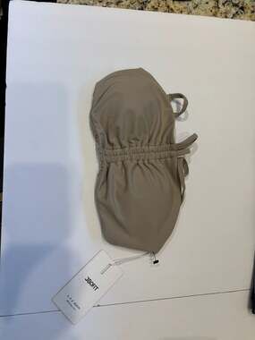 J80FIT Ruched Athletic Tank Top in Tan-S